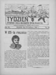 Tydzień: pismo dla rodzin polskich: dodatek niedzielny do "Gazety Szamotulskiej" 1934.04.22 R.9 Nr16