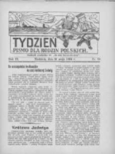 Tydzień: pismo dla rodzin polskich: dodatek niedzielny do "Gazety Szamotulskiej" 1934.05.20 R.9 Nr20