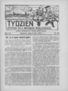 Tydzień: pismo dla rodzin polskich: dodatek niedzielny do "Gazety Szamotulskiej" 1934.07.01 R.9 Nr26