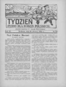 Tydzień: pismo dla rodzin polskich: dodatek niedzielny do "Gazety Szamotulskiej" 1934.08.26 R.9 Nr33