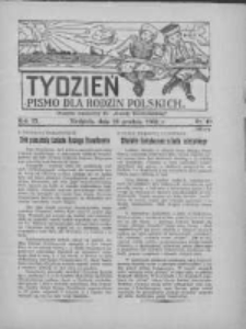 Tydzień: pismo dla rodzin polskich: dodatek niedzielny do "Gazety Szamotulskiej" 1934.12.23 R.9 Nr49