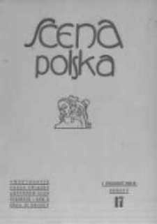 Scena Polska: organ Związku Artystów Scen Polskich. 1930 R.10 z.17