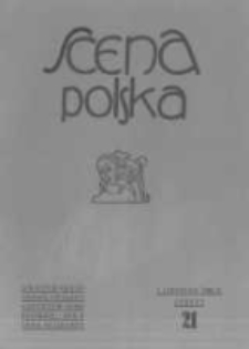 Scena Polska: organ Związku Artyst&oacute;w Scen Polskich. 1930 R.10 z.21