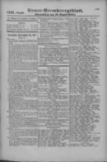 Armee-Verordnungsblatt. Verlustlisten 1916.08.28 Ausgabe 1125