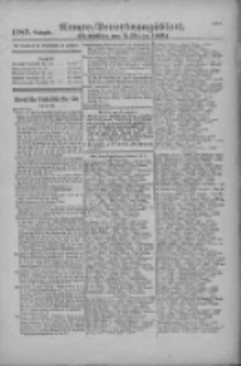 Armee-Verordnungsblatt. Verlustlisten 1916.10.04 Ausgabe 1189