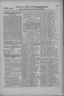 Armee-Verordnungsblatt. Verlustlisten 1916.10.10 Ausgabe 1199