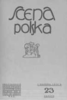 Scena Polska: organ Związku Artystów Scen Polskich. 1929 R.9 z.23