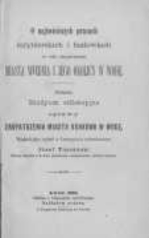 O najświeższych pracach inżynierskich i budowlach w celu zaopatrzenia miasta Wiednia i jego okolicy w wodę. Zarazem studyum refleksyjne sprawy zaopatrzenia miasta Krakowa w wodę: wygłosił jako wykład w Towarzystwie politechnicznym Józef Tuszyński