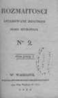 Rozmaitości Ofiarowane Dziatkom Przez życzliwych. Nr2