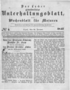 Das Lycker gemeinnützige Unterhaltungsblatt, ein Wochenblatt für Masuren. 1843.01.14 Nr3