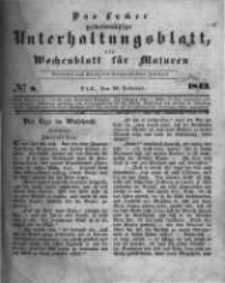 Das Lycker gemeinnützige Unterhaltungsblatt, ein Wochenblatt für Masuren. 1843.02.18 Nr8