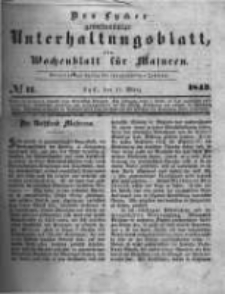 Das Lycker gemeinnützige Unterhaltungsblatt, ein Wochenblatt für Masuren. 1843.03.11 Nr11