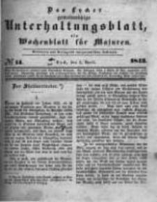Das Lycker gemeinnützige Unterhaltungsblatt, ein Wochenblatt für Masuren. 1843.04.01 Nr14
