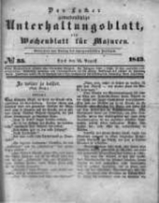 Das Lycker gemeinnützige Unterhaltungsblatt, ein Wochenblatt für Masuren. 1843.08.26 Nr35
