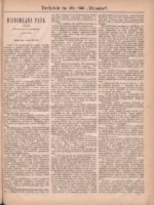Kłosy: czasopismo ilustrowane, tygodniowe, poświęcone literaturze, nauce i sztuce: dodatki do poszczególnych numerów: dodatek do Nr 856(1881)