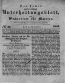 Das Lycker gemeinnützige Unterhaltungsblatt, ein Wochenblatt für Masuren. 1843.10.28 Nr44