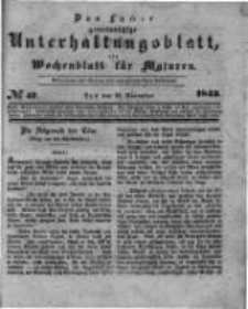 Das Lycker gemeinnützige Unterhaltungsblatt, ein Wochenblatt für Masuren. 1843.11.18 Nr47