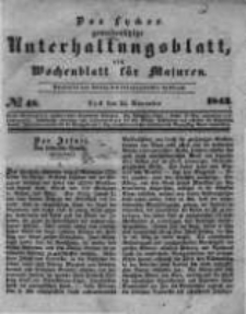 Das Lycker gemeinnützige Unterhaltungsblatt, ein Wochenblatt für Masuren. 1843.11.25 Nr48