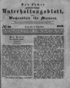 Das Lycker gemeinn&uuml;tzige Unterhaltungsblatt, ein Wochenblatt f&uuml;r Masuren. 1843.12.02 Nr49