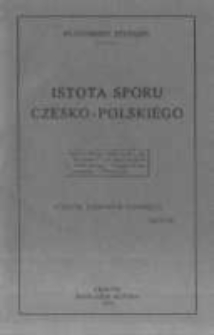 Istota sporu czesko-polskiego