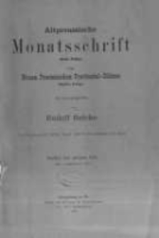 Altpreussische Monatsschrift, Der Neuen Preussischen Provinzial-Blätter. 1902 Bd.39 heft 5-6