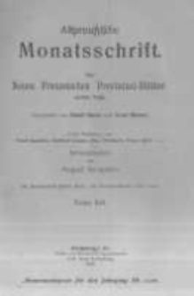 Altpreussische Monatsschrift, Der Neuen Preussischen Provinzial-Blätter. 1910 Bd.47 heft 4