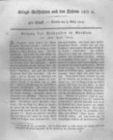 Kriegs-Geschichten aus den Jahren 1812/13 etc. oder Darstellungen und Schilderungen aus den Feldzügen der Franzosen und der verbündeten Truppen.... 1814 Band 1 stück 9