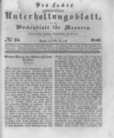 Das Lycker gemeinnützige Unterhaltungsblatt, ein Wochenblatt für Masuren. 1847.08.28 Nr35