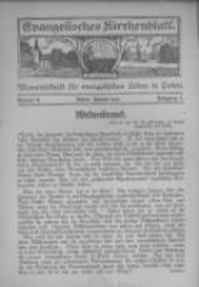 Evangelisches Kirchenblatt: Monatsschrift f&uuml;r evangelisches Leben in Polen. 1923 Jahrgang 1 nr4