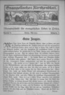 Evangelisches Kirchenblatt: Monatsschrift f&uuml;r evangelisches Leben in Polen. 1923 Jahrgang 1 nr8
