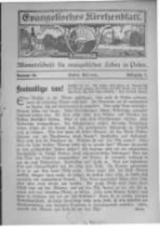 Evangelisches Kirchenblatt: Monatsschrift f&uuml;r evangelisches Leben in Polen. 1923 Jahrgang 1 nr10
