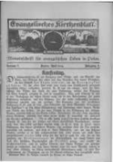Evangelisches Kirchenblatt: Monatsschrift f&uuml;r evangelisches Leben in Polen. 1924 Jahrgang 2 nr7