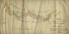 Karte von der Grenze zwischen den Feldmarken Swierczyn und Storchnest. Auf Grund der Behügelung und Vermessung vom November 1844. Nach der Original Karte des Unterzeichneten, copirt im Maerz 1849 durch Radicke