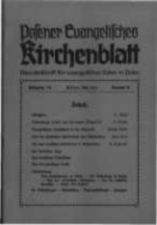 Posener Evangelisches Kirchenblatt: Monatsschrift f&uuml;r evangelisches Leben in Polen. 1937 Jahrgang 15 nr8