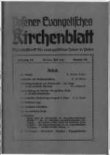 Posener Evangelisches Kirchenblatt: Monatsschrift f&uuml;r evangelisches Leben in Polen. 1937 Jahrgang 15 nr10