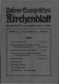 Posener Evangelisches Kirchenblatt: Monatsschrift f&uuml;r evangelisches Leben in Polen. 1937 Jahrgang 15 nr12