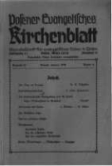 Posener Evangelisches Kirchenblatt: Monatsschrift f&uuml;r evangelisches Leben in Polen. 1939 Jahrgang 17 nr6