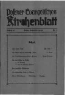 Posener Evangelisches Kirchenblatt: Monatsschrift f&uuml;r evangelisches Leben in Polen. 1939 Jahrgang 18 nr3