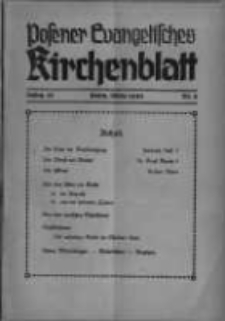 Posener Evangelisches Kirchenblatt: Monatsschrift f&uuml;r evangelisches Leben in Polen. 1940 Jahrgang 18 nr6