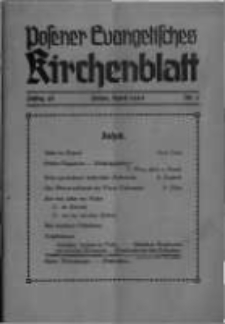 Posener Evangelisches Kirchenblatt: Monatsschrift f&uuml;r evangelisches Leben in Polen. 1940 Jahrgang 18 nr7