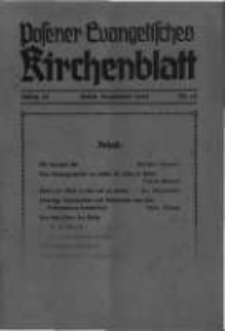 Posener Evangelisches Kirchenblatt: Monatsschrift f&uuml;r evangelisches Leben in Polen. 1940 Jahrgang 18 nr12