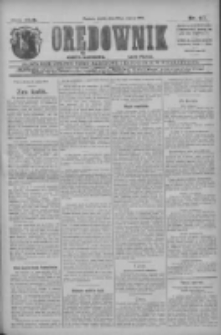 Orędownik: najstarsze ludowe pismo narodowe i katolickie w Wielkopolsce 1912.03.22 R.42 Nr67