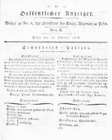 Amtsblatt der Königlichen Regierung zu Posen: Jahrgang 1818.02.17 Nr7