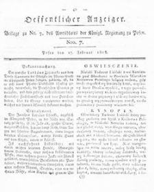 Amtsblatt der Königlichen Regierung zu Posen: Jahrgang 1818.02.24 Nr8