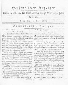 Amtsblatt der Königlichen Regierung zu Posen: Jahrgang 1818.03.17 Nr11