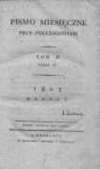 Pismo Miesięczne Prus Południowych 1803 marzec T.2 Cz.4