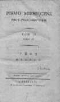 Pismo Miesięczne Prus Południowych 1803 marzec T.2 Cz.4