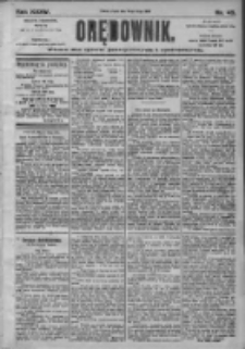 Orędownik: pismo dla spraw politycznych i społecznych 1905.02.24 R.35 Nr45