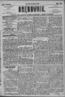 Orędownik: pismo dla spraw politycznych i społecznych 1905.03.29 R.35 Nr72