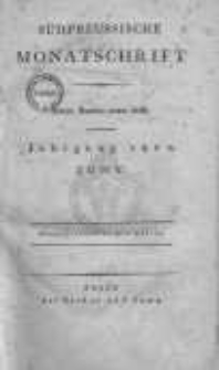 Südpreussische Monatschrift 1802 Juny Bd.1 Stück 1